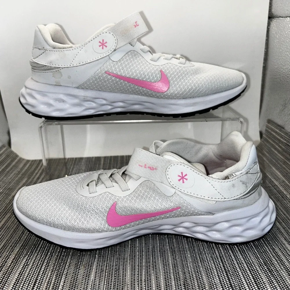 Nike Revolution 6 Next Nature Womens 5 White Pink Running Shoes DC8997-100